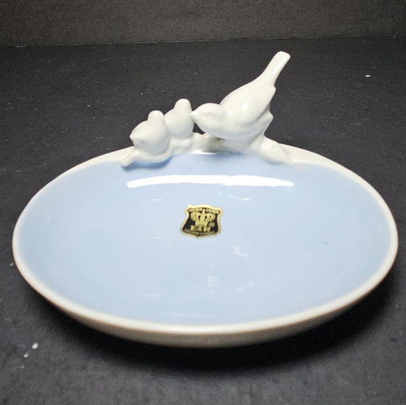 Vintage Gerold Porzellan Song Birds Porcelain Soap Trinket Dish West Germany - Picture 1 of 6